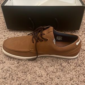 Mens Brown boat shoes